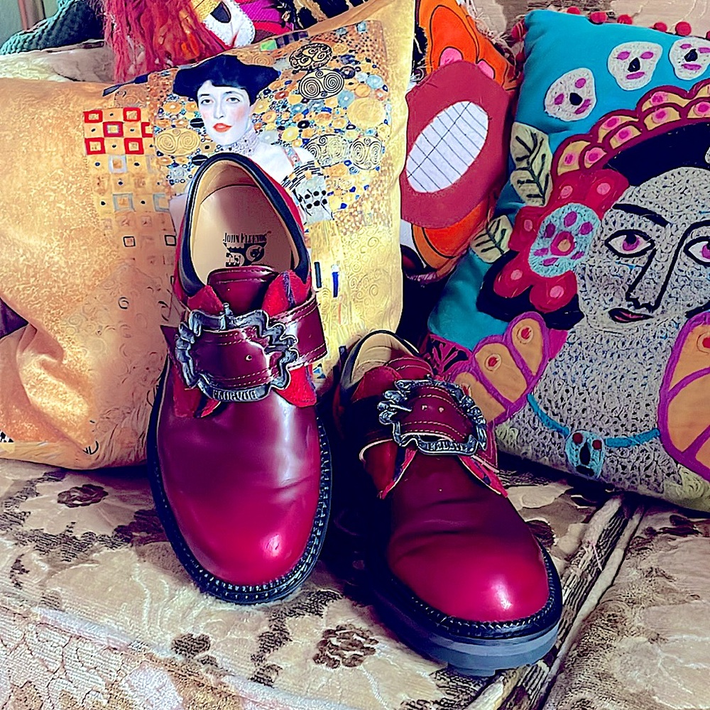 John Fluevog red shoes 7.5